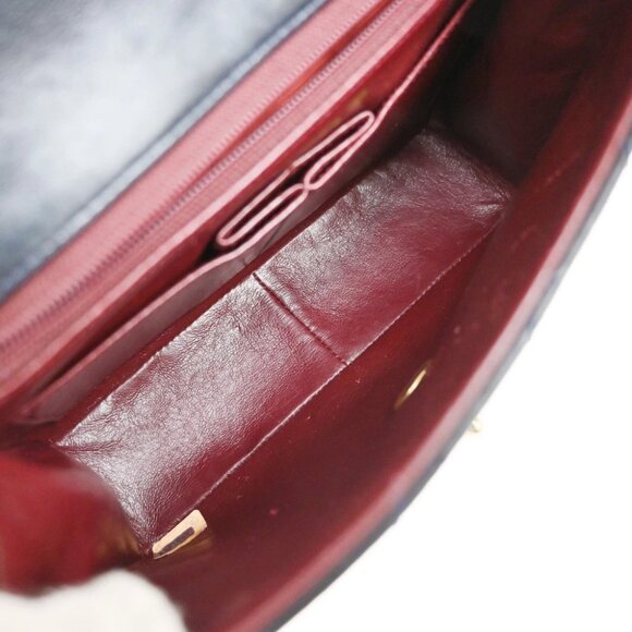 CHANEL CC Mini Matelasse Chain Shoulder Bag Leather Blue GHW Vintage - Picture 12 of 16